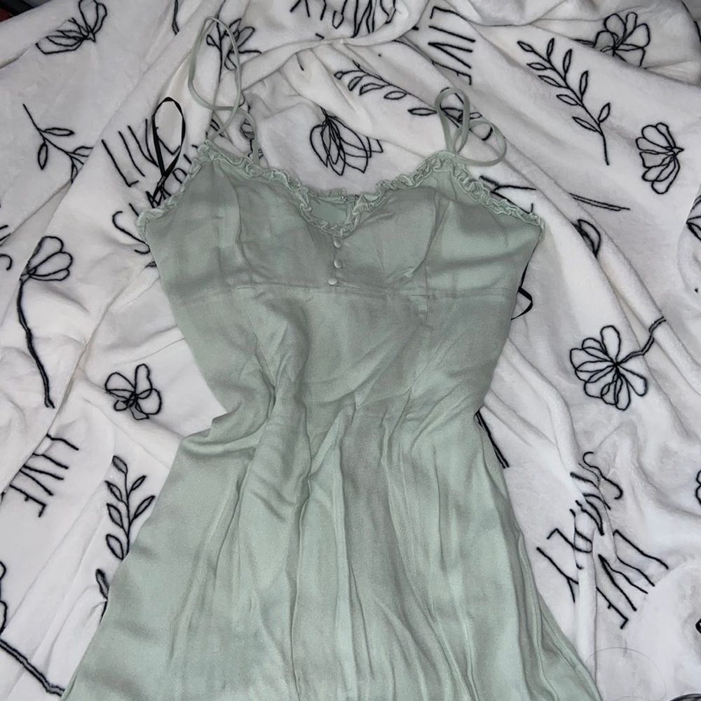 Mint green maxi dress 👗